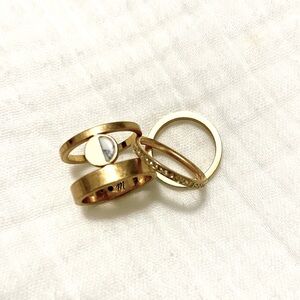 Madewell 3 Ring Set